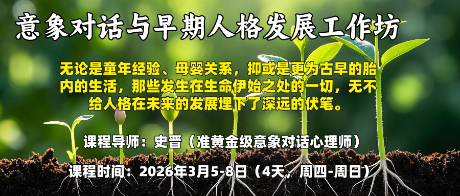 2026年3月|深圳史晋《意象对话与早期人格发展工作坊》 
